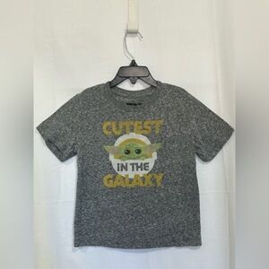 Star Wars - Gray Tee with Baby Yoda Graphic